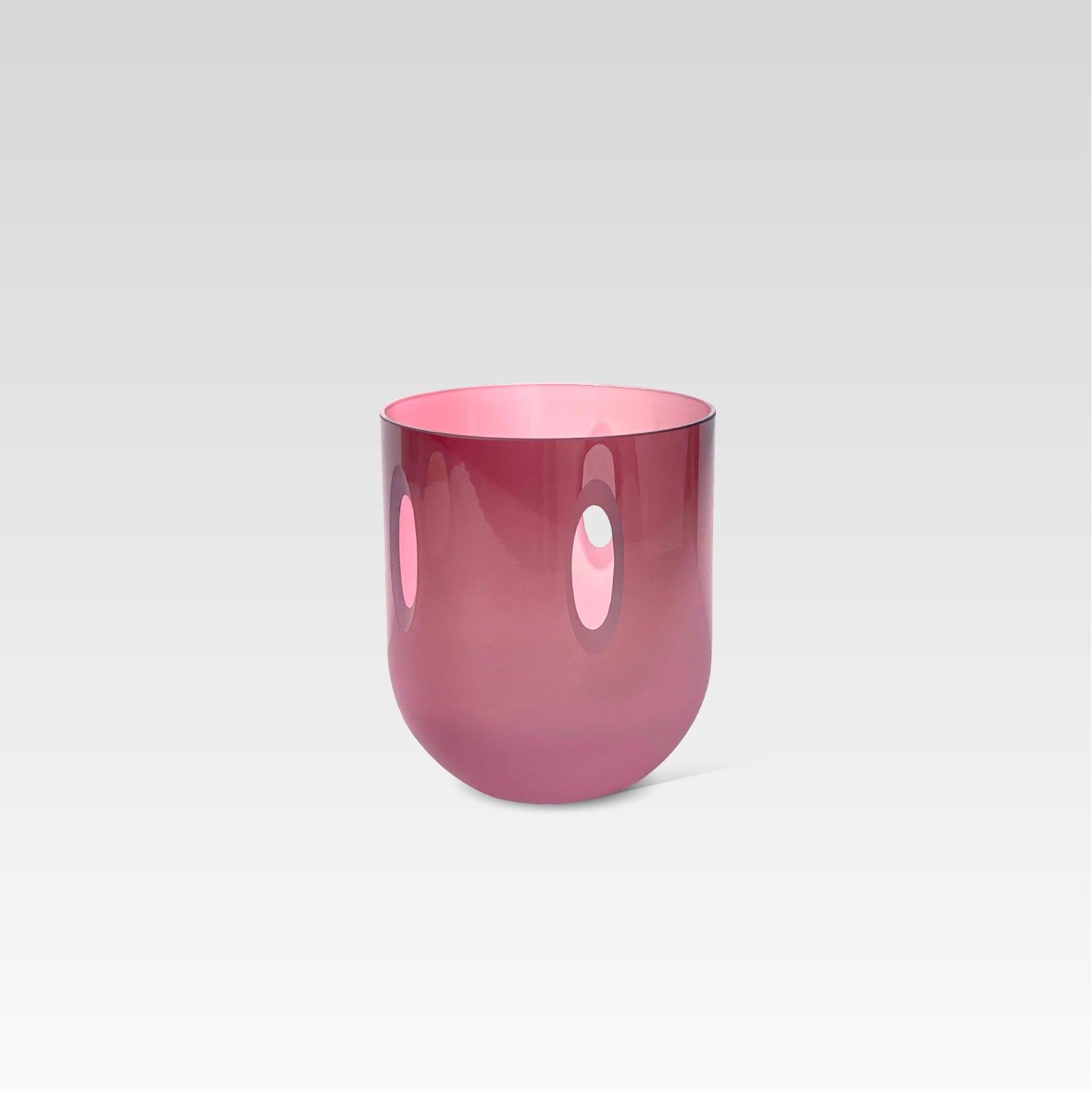 ECLIPSE Vase, Wide, Pink - Helio