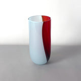 <tc>ECLIPSE Vase, Tall, Strawberry Red- Soft Blue</tc>