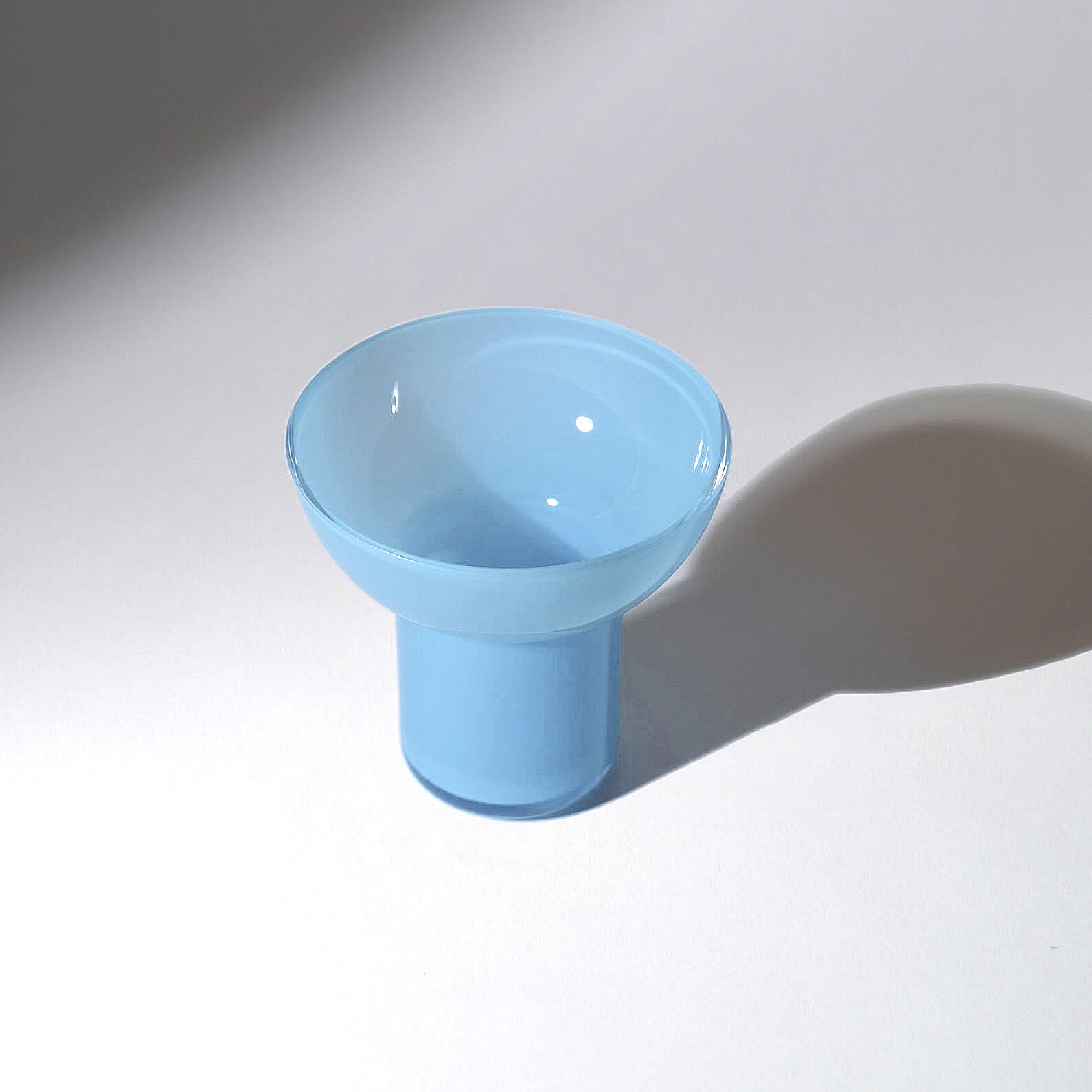 PLASH Glass Opal Light Blue Set of 4
