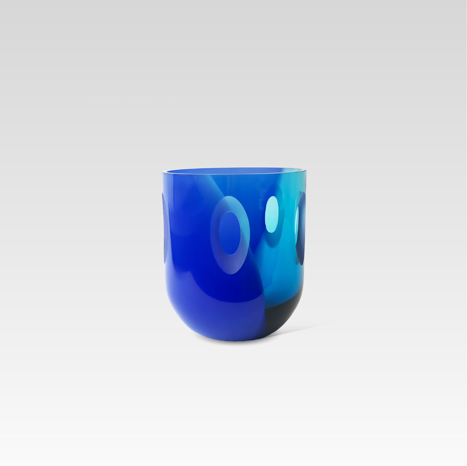 ECLIPSE Vase, Wide, Blue - Blue