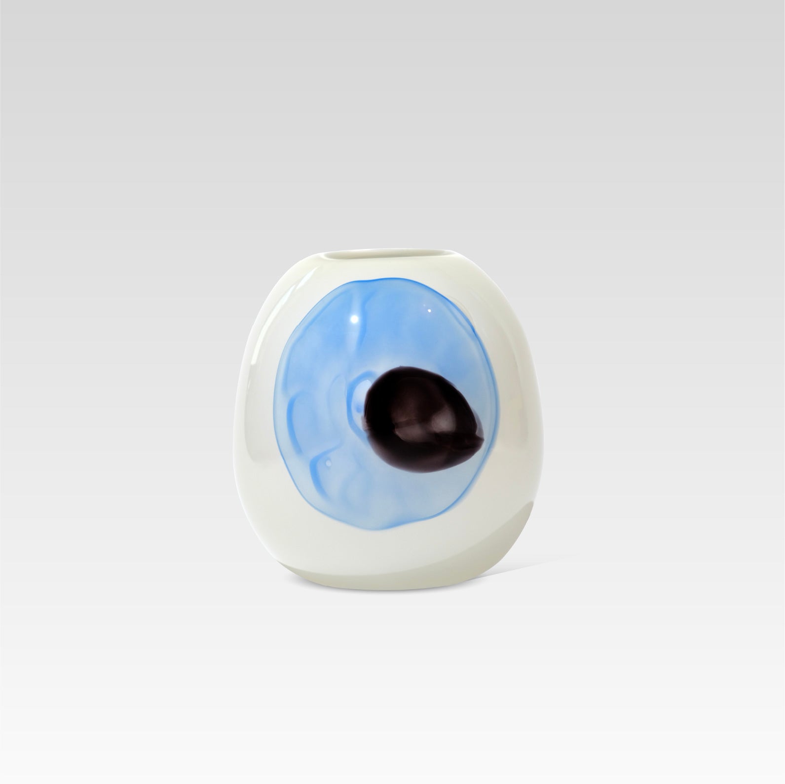 EYE Vase Big Blue by Ursula Futura