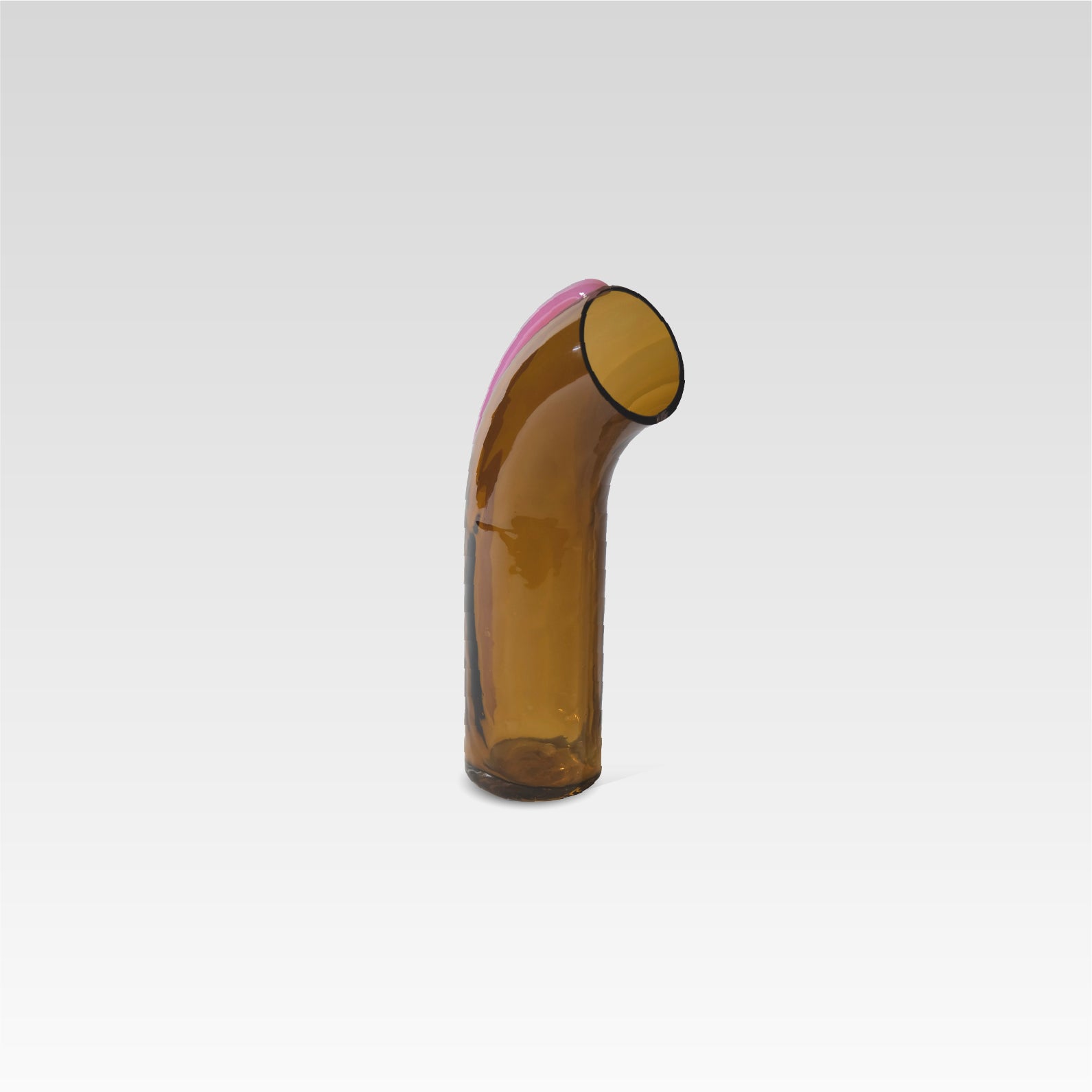 NESSIE Karaffe – Olivgrün mit rosa Streifen