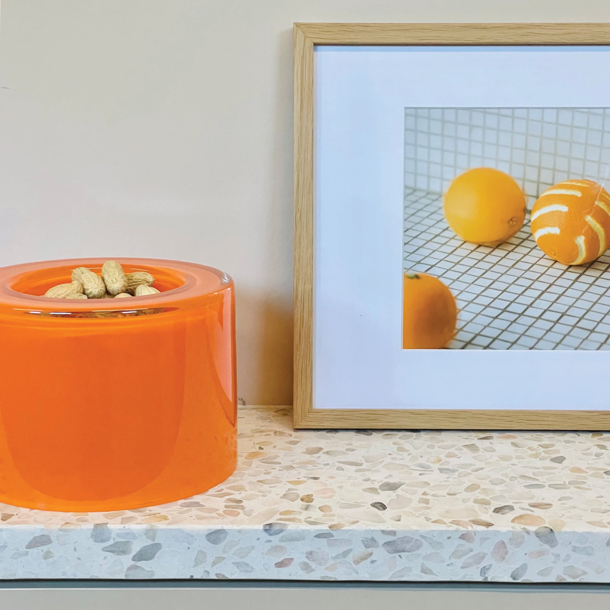 Orange Glass Bowl - Designed in Austria - Ursula Futura